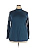 Basic Editions Blue Long Sleeve Turtleneck Size 2X - photo 1