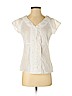 Talbots 100% Cotton White Short Sleeve Blouse Size 4 (petite) - photo 1