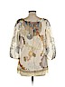 Hale Bob Tan 3/4 Sleeve Blouse Size L - photo 2