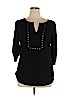 41Hawthorn 100% Polyester Black 3/4 Sleeve Blouse Size XL - photo 1