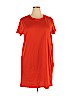 J. Crew Factory Store 100% Cotton Orange Casual Dress Size 2X - photo 1