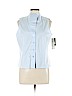 Jones New York Collection 100% Cotton Blue Sleeveless Button-Down Shirt Size 14 - photo 1
