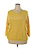 Lane Bryant 100% Cotton Yellow Pullover Sweater Size 18 - 20 Plus - photo 1