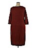 Just Fab 100% Acrylic Burgundy Casual Dress Size 2X - photo 2