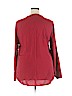 Old Navy 100% Cotton Red Long Sleeve Blouse Size XL - photo 2