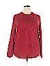 Old Navy 100% Cotton Red Long Sleeve Blouse Size XL - photo 1