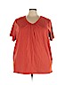 Woman Within 100% Cotton Orange Short Sleeve T-Shirt Size 4X - photo 1