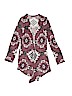 Justice Burgundy Cardigan Size 8 - photo 1