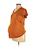Isabel Maternity Orange Short Sleeve T-Shirt Size L - photo 1