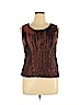 Assorted Brands 100% Polyester Brown Sleeveless Blouse Size XL - photo 1