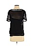 Club Monaco 100% Silk Black Short Sleeve Silk Top Size S - photo 1
