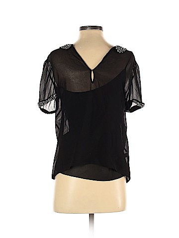 Club Monaco Short Sleeve Silk Top (view 2)