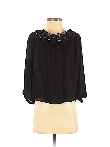 Stone Cold Fox Long Sleeve Silk Top (view 1)