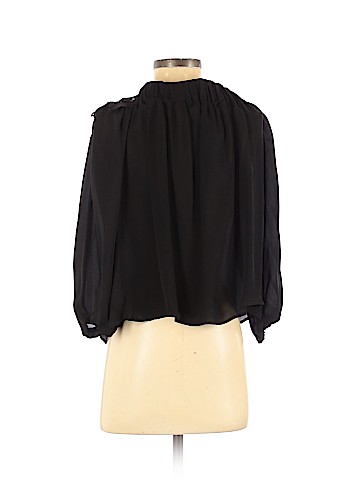 Stone Cold Fox Long Sleeve Silk Top (view 2)