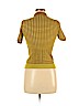 Zara Yellow Short Sleeve Button-Down Shirt Size M - photo 2