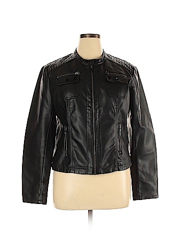 New York & Company Faux Leather Jacket (view 1)