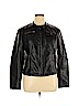 New York & Company 100% Polyurethane Black Faux Leather Jacket Size XL - photo 1