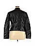New York & Company 100% Polyurethane Black Faux Leather Jacket Size XL - photo 2