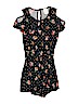 Assorted Brands Floral Polka Dots Black Romper Size 7 - photo 1