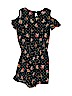 Assorted Brands Floral Polka Dots Black Romper Size 7 - photo 2