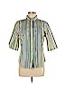 Robert Graham 100% Cotton Green Short Sleeve Button-Down Shirt Size L - photo 1