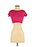 H&M 100% Cotton Pink Short Sleeve Top Size XS - photo 1