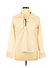 Old Navy 100% Polyester Ivory Long Sleeve Blouse Size XL - photo 1