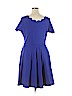 FASHION TO FIGURE Blue Cocktail Dress Size 1X Plus (1) - photo 2