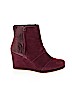 TOMS Burgundy Ankle Boots Size 9 1/2 - photo 1