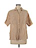 Madewell 100% Cotton Brown Short Sleeve Button-Down Shirt Size M - photo 1