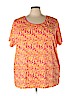 White Stag Orange Short Sleeve Blouse Size 4X - photo 1
