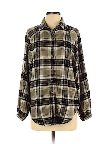 American Eagle Outfitters Long Sleeve Button-Down Shirt (view 1)