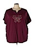 Assorted Brands 100% Cotton Burgundy Short Sleeve T-Shirt Size 4X - photo 1
