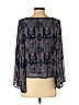 Fire Los Angeles 100% Polyester Blue Long Sleeve Blouse Size XS - photo 2
