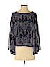 Fire Los Angeles 100% Polyester Blue Long Sleeve Blouse Size XS - photo 1