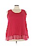Lane Bryant Outlet 100% Polyester Pink Sleeveless Blouse Size 20 - photo 1