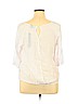 Unique Spectrum White 3/4 Sleeve Blouse Size XL - photo 2