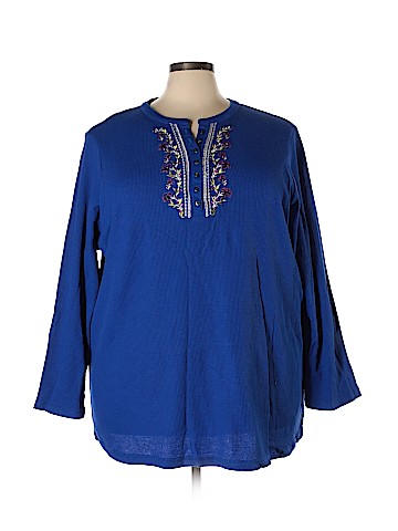 Woman Within Long Sleeve Top (view 1)