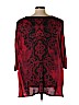 Avenue 100% Polyester Red Long Sleeve Top Size 30 - 32 Plus - photo 2