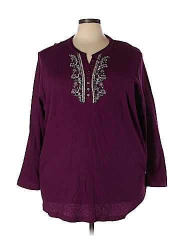 Woman Within Long Sleeve Top (view 1)