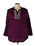 Woman Within Purple Long Sleeve Top Size 4X - photo 1