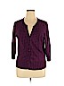 Company Ellen Tracy 100% Cotton Purple Cardigan Size XL - photo 1