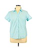 Columbia Blue Short Sleeve Button-Down Shirt Size XL - photo 1