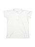 Lands' End 100% Cotton White Short Sleeve Polo Size 10 - 12 - photo 1