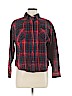 LnA 100% Cotton Red Long Sleeve Button-Down Shirt Size M - photo 1
