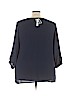 Violet & Claire 100% Polyester Blue 3/4 Sleeve Blouse Size 3X - photo 2