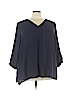 Violet & Claire 100% Polyester Blue 3/4 Sleeve Blouse Size 3X - photo 1