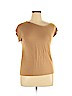 Sarin Mathews Tan Short Sleeve Top Size XL - photo 1