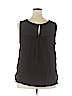 Ann Taylor LOFT Outlet 100% Polyester Black Sleeveless Blouse Size 18 - photo 2