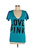 Victoria's Secret Pink Blue Short Sleeve T-Shirt Size M - photo 1